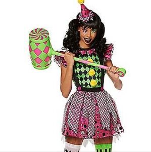 Spirit Halloween Women's Neon Clown